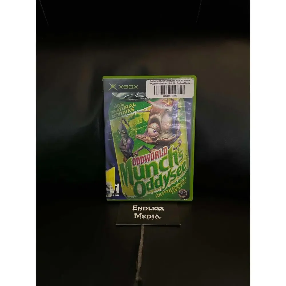 Oddworld Munch's Oddysee Microsoft Xbox Box only Video Game